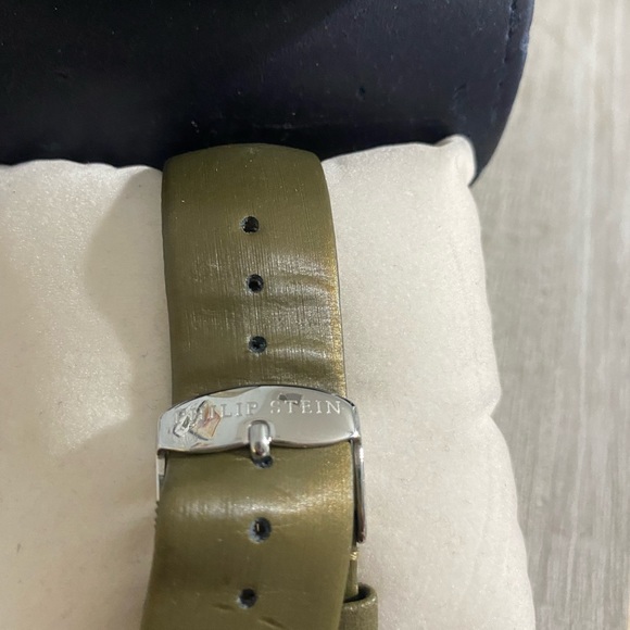 Authentic Philip Stein Teslar Watch with diamond and mother of pearl  face - Picture 4 of 7